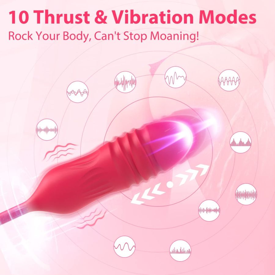 Вибратор Desire Luxury Double-Ended Rose