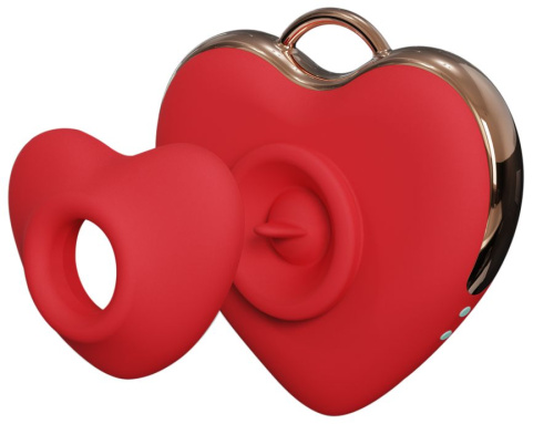 Вибромассажер "Удивительное Сердце" с ударной и вакуумной стимуляцией