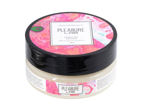 Твердое массажное масло Pleasure Lab Delicate пионы и пачули 50 мл 1034-01Lab