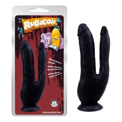 Фаллоимитатор двойной Rubicon черный