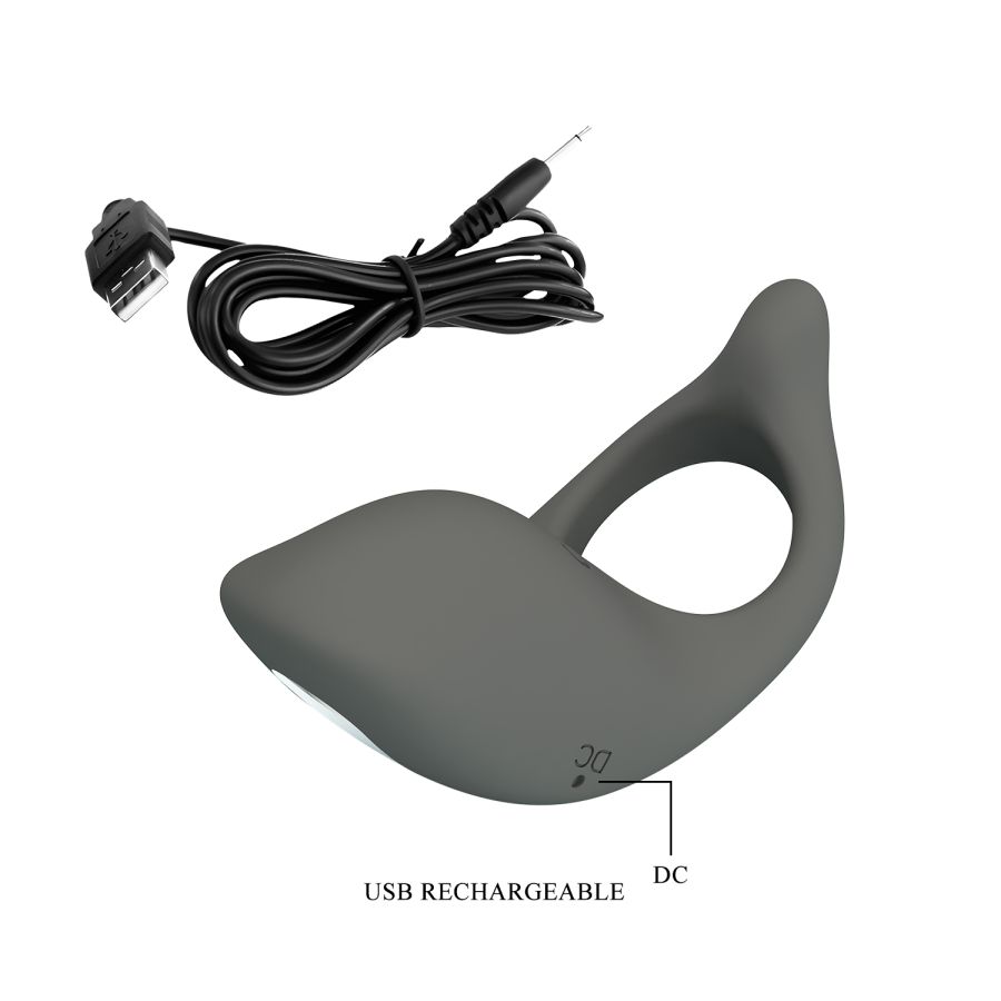 Перезаряжаемая насадка "Танго втроем" для стимуляции клитора с вибрацией