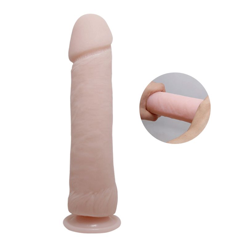 Фаллоимитатор "живая кожа" на присоске «The Big Penis»
