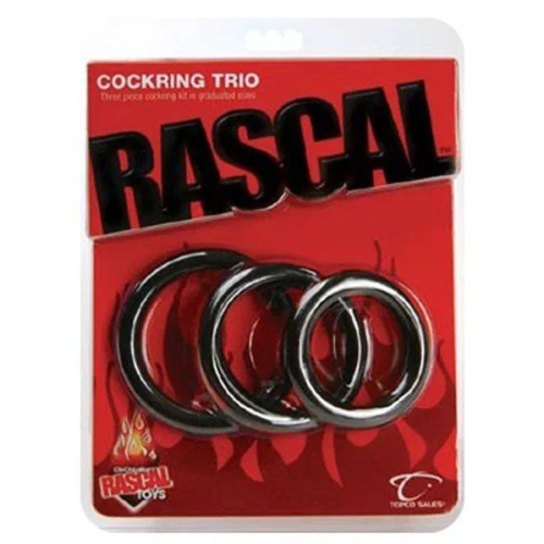 Эрекционные кольца черные 3 шт.