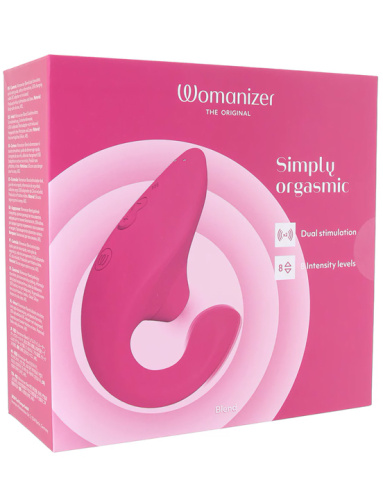 Бесконтактный клиторальный стимулятор Womanizer Blend, малиновый