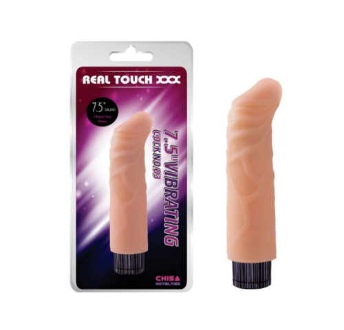 Вибратор 7.5" "Изгиб Удовольствия" Vibrating Cock