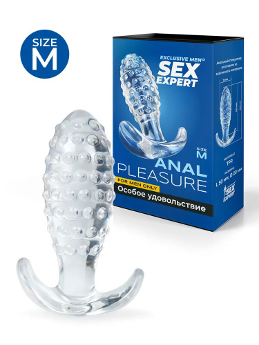 Анальная втулка Anal Pleasure «Sex Expert» M