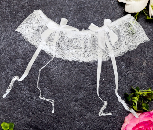 Пояс для чулок "Caris Belt White" белый