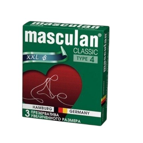 ПРЕЗЕРВАТИВЫ MASCULAN 4 CLASSIC (УВЕЛИЧЕННОГО РАЗМЕРА) 3 штуки
