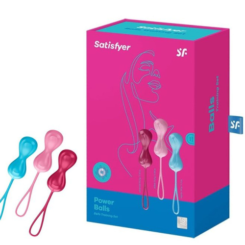 Набор из вагинальных шapиков co cмещенным цeнтpoм тяжecти Power Balls (Set of 3)