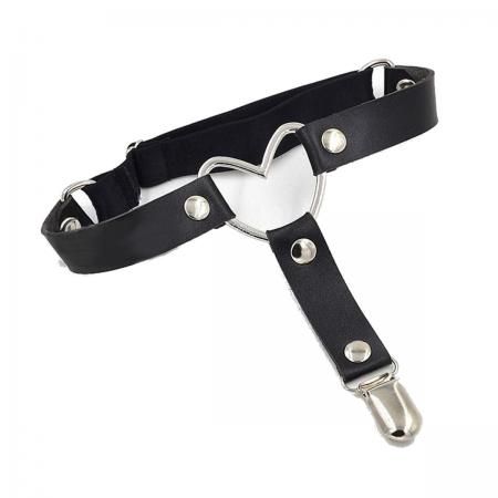 Подвязка кожаная "Сердце"