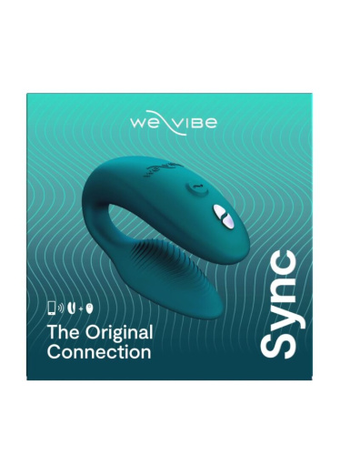 Вибратор для пар We-Vibe Sync 2 зеленый, в комплекте батарейка для пульта