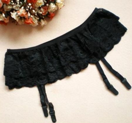 Пояс для чулок двойное кружево "Роман в кружевах"