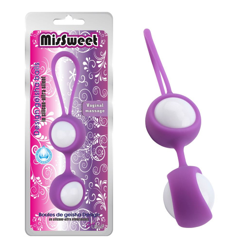 Вагинальные шарики "MisSweet" фиолетовые
