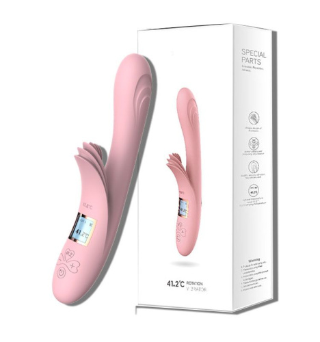 Вибромассажер с жк дисплеем со стимуляцией клитора