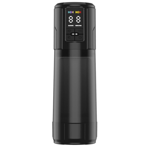 Мужской мастурбатор  водонепроницаемый, перезаряжаемый, с ЖК-дисплеем, с эффектом сосания