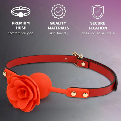 Кляп «Silicone Rose-shaped Gag»