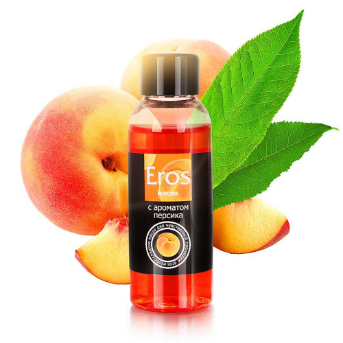 Масло массажное EROS EXOTIC (с ароматом персика)  флакон 50 мл