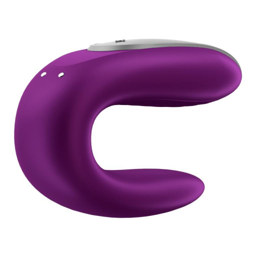 Парный вибратор Double Fun violet с ПДУ