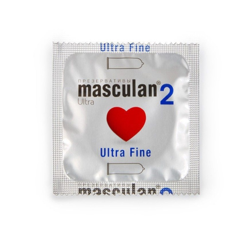 ПРЕЗЕРВАТИВЫ MASCULAN 2 ULTRA FINE № 3 (ОСОБО ТОНКИЙ С ОБИЛЬНОЙ СМАЗКОЙ) 3 штуки