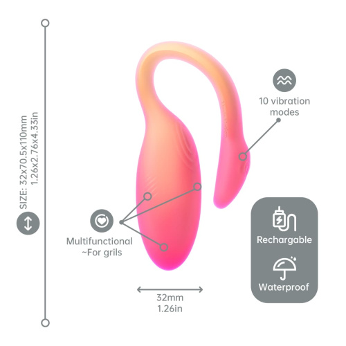 Тренажер Кегеля Flamingo красный