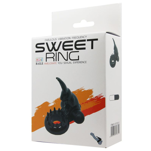Насадка для стимуляции клитора "Sweet Vibrating Ring " с вибрацией