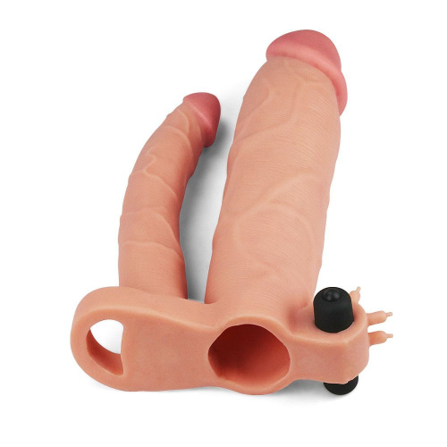 Насадка для двойного проникновения "Pleasure X Tender Vibrating Double" с вибрацией