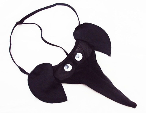 Трусы мужские "Веселый слоник" черные