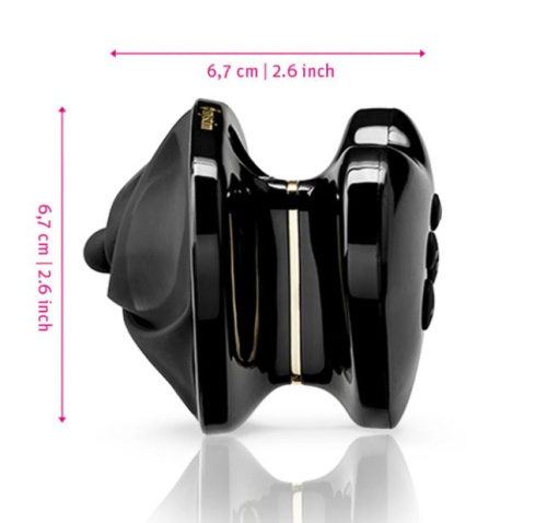 Вибратор Mystim Heart's Desire с электростимуляцией, черный