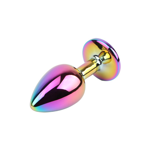 Втулка металл Butt Plug Rainbow