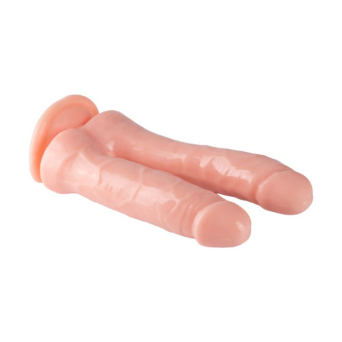 Фалломитатор гелиевый для двойного проникновения на присоске