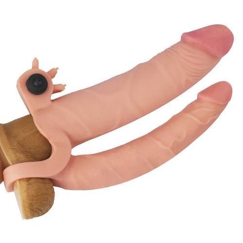 Насадка для двойного проникновения "Lovetoy Pleasure X-Tender Series" с вибрацией