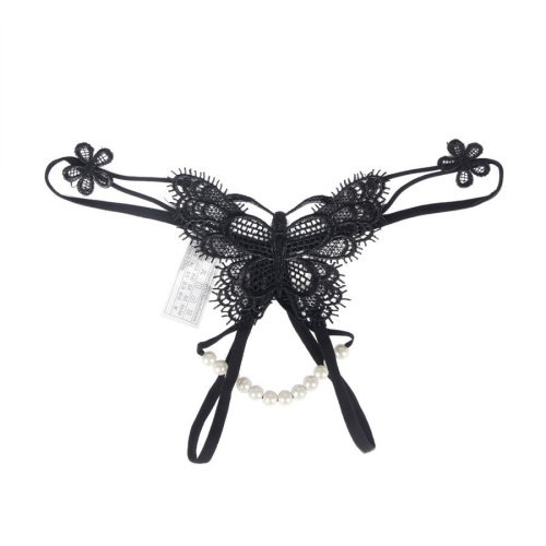 Трусики ажурные "Ночная бабочка" черные