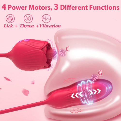 Вибратор Desire Luxury Double-Ended Rose