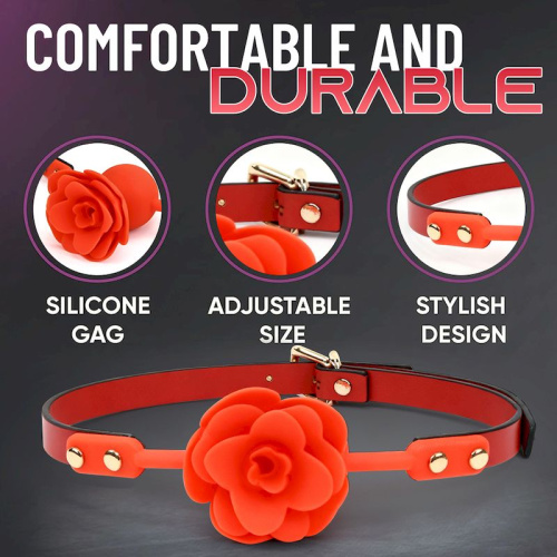 Кляп «Silicone Rose-shaped Gag»
