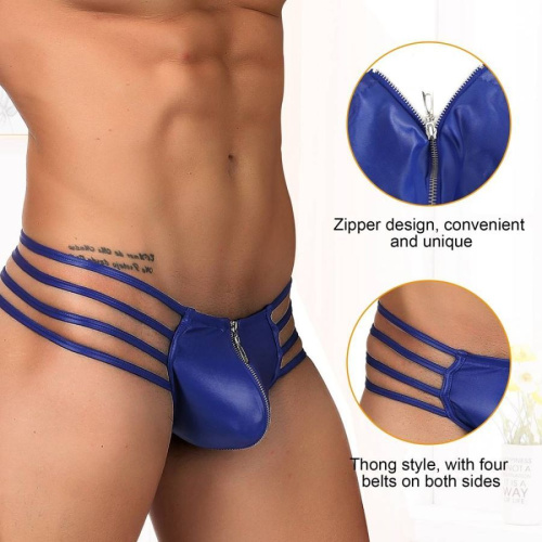 Плавки мужские с замком "Секрет на миллион" синии