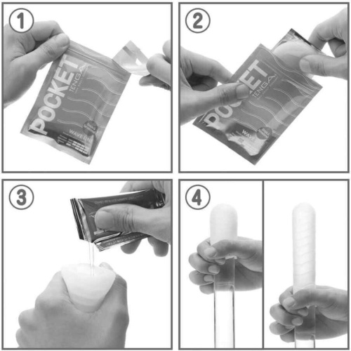 Мастурбатор Tenga Pocket Hexa-Brick