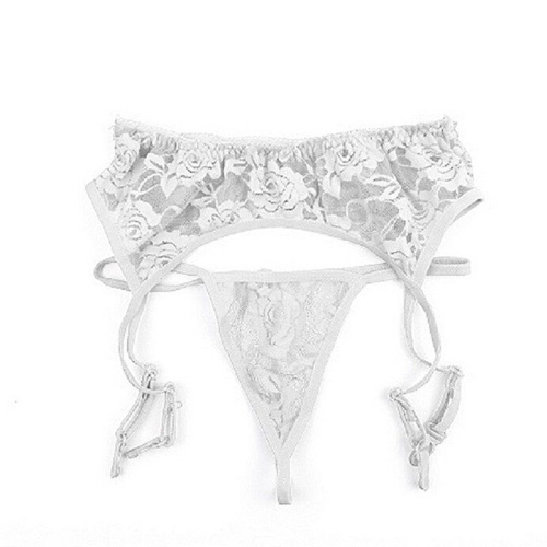 Комплект Пояс "Lace" для чулок кружевной и трусики,
