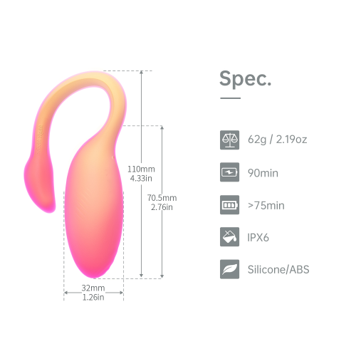  Тренажер Кегеля Flamingo красный
